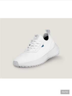 Vessi White Stormburst Low Top Women Athletic Sneakers Shoes 9